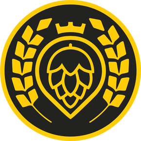 The Local Brew Company Round Logo in Gold and Black